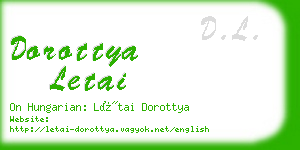 dorottya letai business card